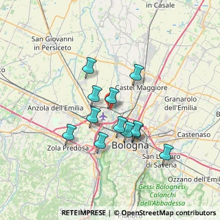 Mappa Via Vincenzo, 40012 Calderara di Reno BO, Italia (5.88417)