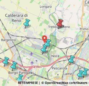Mappa Via Vincenzo, 40012 Calderara di Reno BO, Italia (2.86)