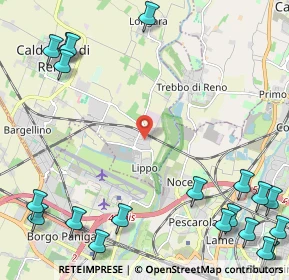 Mappa Via Vincenzo, 40012 Calderara di Reno BO, Italia (3.515)