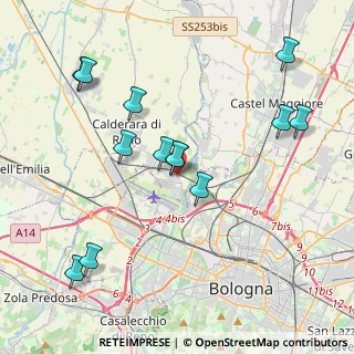 Mappa Via Vincenzo, 40012 Calderara di Reno BO, Italia (4.27231)