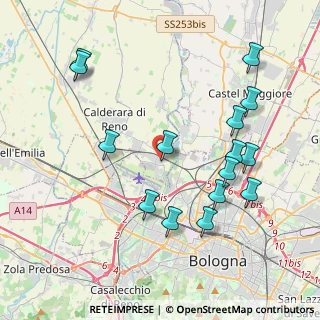 Mappa Via Vincenzo, 40012 Calderara di Reno BO, Italia (4.39933)