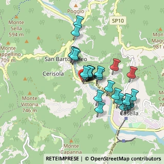 Mappa Via Stefano Garrè, 16010 Savignone GE, Italia (0.75)
