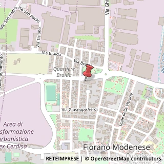 Mappa Via Circondario San Francesco, 149, 41042 Fiorano Modenese, Modena (Emilia Romagna)