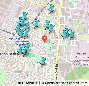 Mappa Via Santa Chiara, 41049 Sassuolo MO, Italia (0.5245)