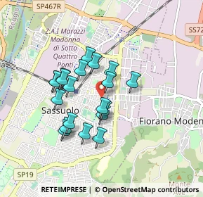 Mappa Via Santa Chiara, 41049 Sassuolo MO, Italia (0.7245)
