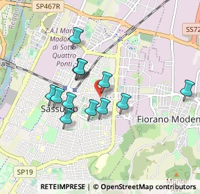 Mappa Via Santa Chiara, 41049 Sassuolo MO, Italia (0.74923)