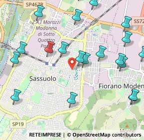 Mappa Via Santa Chiara, 41049 Sassuolo MO, Italia (1.3225)