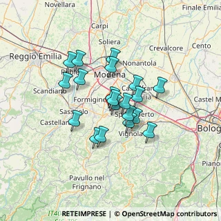 Mappa Via della Pace, 41010 Castelnuovo Rangone MO, Italia (10.137)