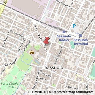 Mappa Via Pia, 26, 41049 Sassuolo, Modena (Emilia Romagna)