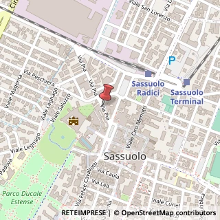 Mappa Via Pia, 30, 41049 Sassuolo, Modena (Emilia Romagna)