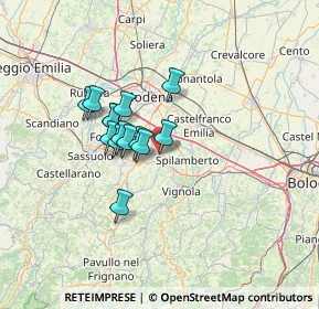 Mappa Via Pitagora, 41051 Castelnuovo Rangone MO, Italia (9.69)