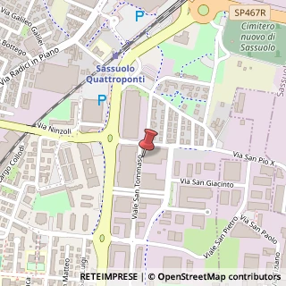 Mappa Via San Tommaso, 40, 41049 Sassuolo, Modena (Emilia Romagna)