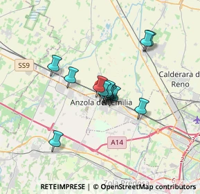 Mappa Via Claudio Calanchi, 40011 Anzola Dell'emilia BO, Italia (2.21929)