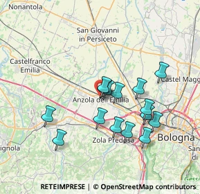 Mappa Via Claudio Calanchi, 40011 Anzola Dell'emilia BO, Italia (6.474)