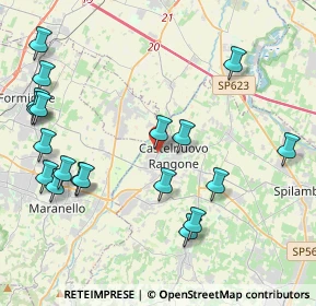 Mappa Via Montanara, 41051 Castelnuovo Rangone MO, Italia (4.95895)