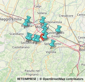 Mappa Via Montanara, 41051 Castelnuovo Rangone MO, Italia (9.21833)