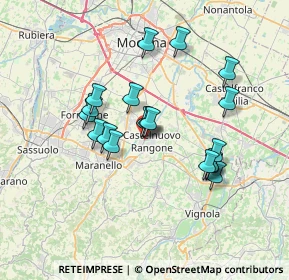 Mappa Via Montanara, 41051 Castelnuovo Rangone MO, Italia (6.17895)