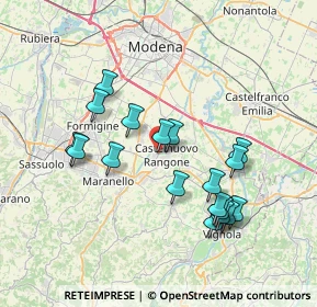 Mappa Via Montanara, 41051 Castelnuovo Rangone MO, Italia (7.15056)