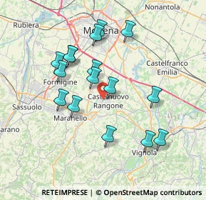 Mappa Via Montanara, 41051 Castelnuovo Rangone MO, Italia (7.02688)