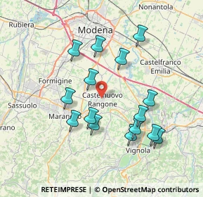 Mappa Via U. Foscolo, 41051 Castelnuovo Rangone MO, Italia (7.21733)