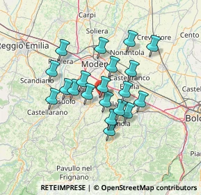 Mappa Piazza Brodolini, 41051 Castelnuovo Rangone MO, Italia (10.921)