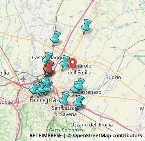 Mappa 40057 Granarolo dell'Emilia BO, Italia (7.23529)