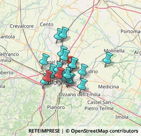 Mappa 40057 Granarolo dell'Emilia BO, Italia (9.4015)