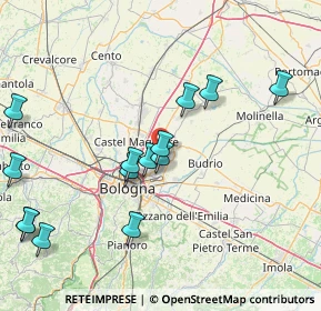 Mappa 40057 Granarolo dell'Emilia BO, Italia (17.87857)