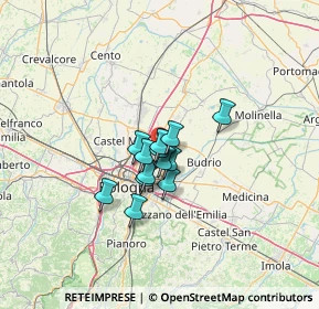 Mappa 40057 Granarolo dell'Emilia BO, Italia (7.19357)