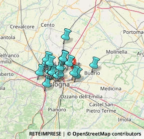 Mappa 40057 Granarolo dell'Emilia BO, Italia (9.40684)