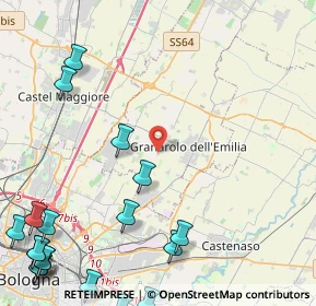 Mappa 40057 Granarolo dell'Emilia BO, Italia (7.0975)