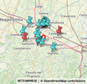 Mappa Via dell'Industria, 41051 Castelnuovo Rangone MO, Italia (9.978)