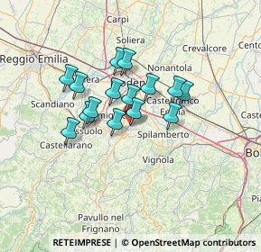 Mappa Via dell'Industria, 41051 Castelnuovo Rangone MO, Italia (10.072)