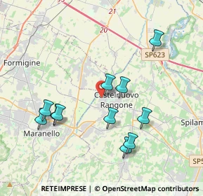 Mappa Via dell'Industria, 41051 Castelnuovo Rangone MO, Italia (3.84364)