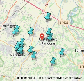 Mappa Via dell'Industria, 41051 Castelnuovo Rangone MO, Italia (4.141)