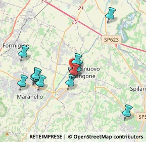 Mappa Via dell'Industria, 41051 Castelnuovo Rangone MO, Italia (3.71385)