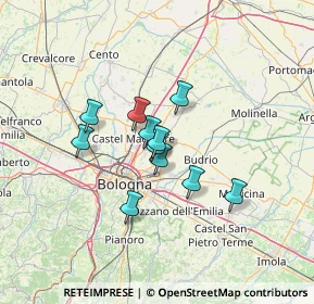 Mappa 40057 Granarolo dell'Emilia BO, Italia (9.43727)