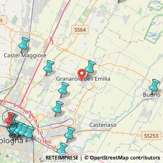 Mappa Via Mulino, 40057 Granarolo dell'Emilia BO, Italia (7.7465)