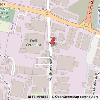 Mappa Via Ghiarola Nuova, 41042 Fiorano Modenese, Modena (Emilia Romagna)