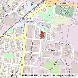 Mappa Viale s. pio x 166, 41049 Sassuolo, Modena (Emilia Romagna)