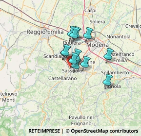 Mappa Via Marzabotto, 41049 Sassuolo MO, Italia (8.57333)