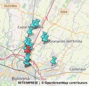 Mappa Via Massarenti, 40057 Cadriano BO, Italia (3.57375)