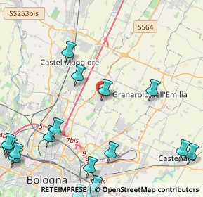 Mappa Via Massarenti, 40057 Cadriano BO, Italia (6.6615)