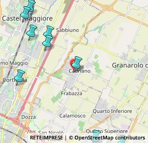 Mappa Via Massarenti, 40057 Cadriano BO, Italia (3.37167)