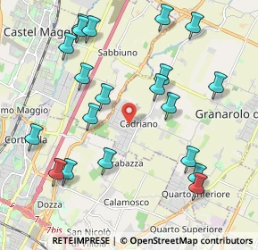 Mappa Via Massarenti, 40057 Cadriano BO, Italia (2.3385)