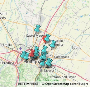 Mappa Via Massarenti, 40057 Cadriano BO, Italia (6.76556)