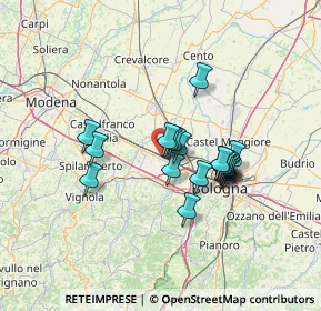 Mappa 40011 Anzola dell'Emilia BO, Italia (10.7835)