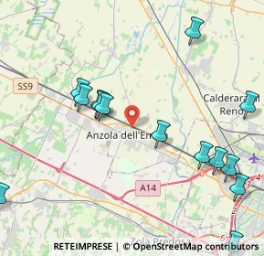 Mappa 40011 Anzola dell'Emilia BO, Italia (5.71882)