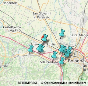 Mappa 40011 Anzola dell'Emilia BO, Italia (6.45538)