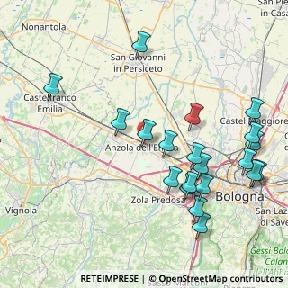Mappa 40011 Anzola dell'Emilia BO, Italia (9.3955)